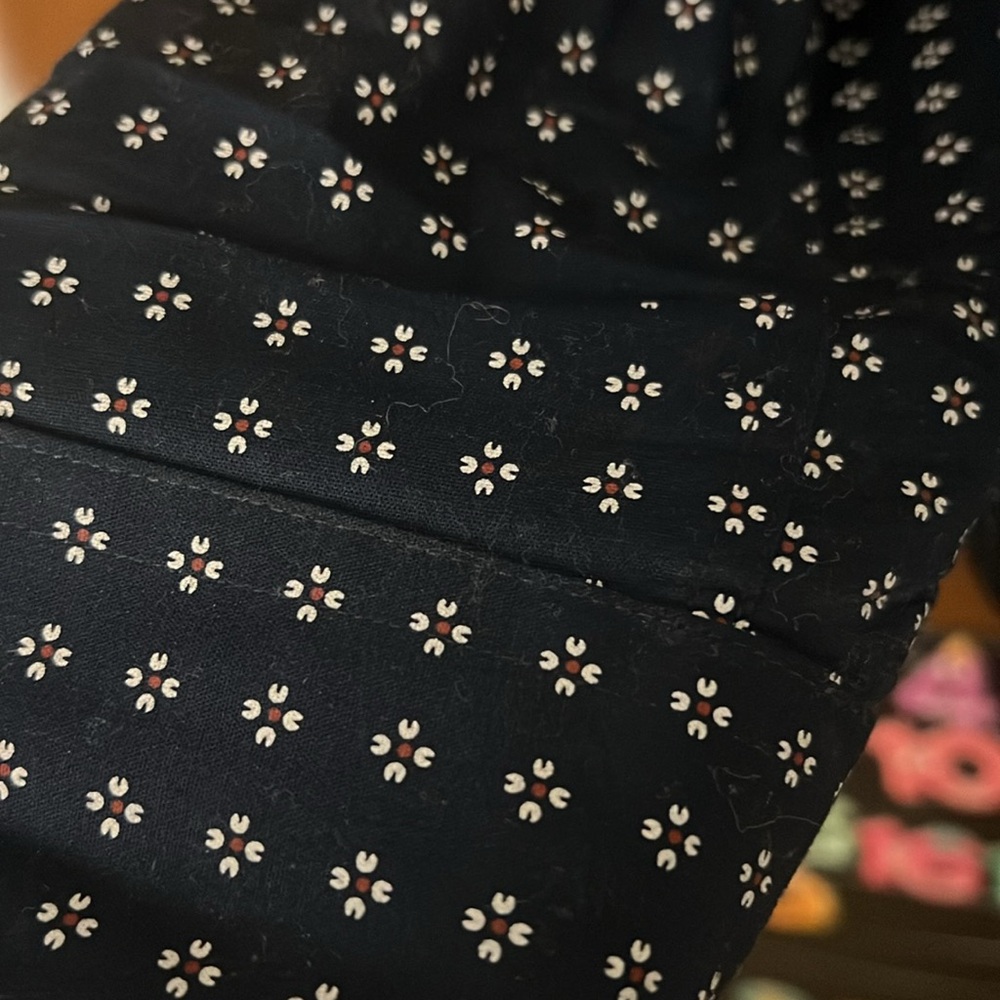 Express Men's Navy Patterned dress Shirt - Picture 4 of 4